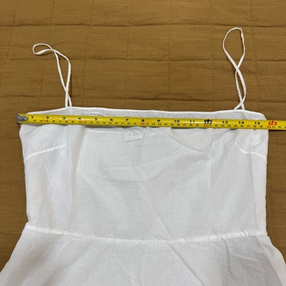 Christian Dior Square Neckline Long White Dress 100% Cotton Dress Size US 6 I 42 - Picture 10 of 13